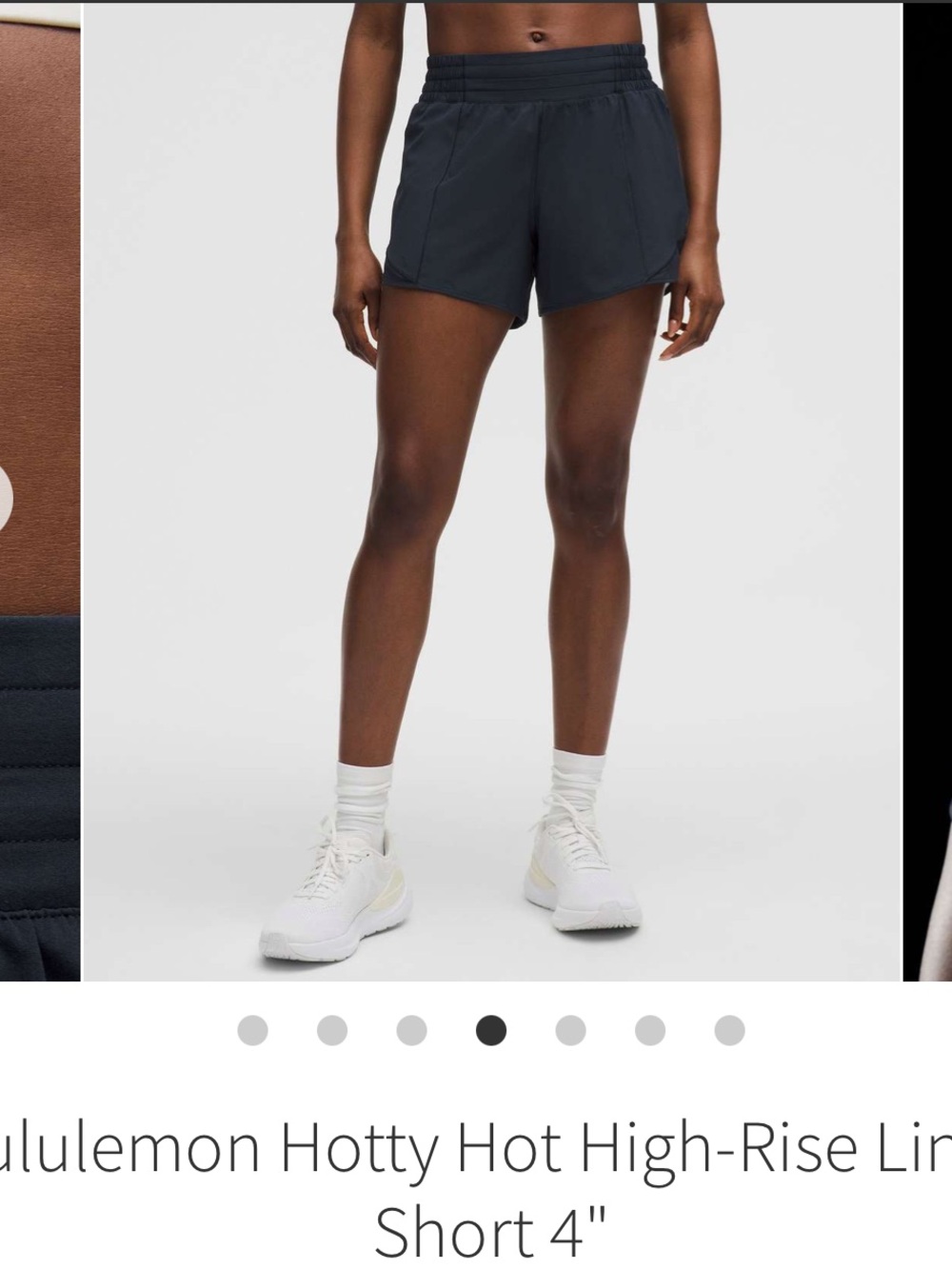Lululemon Hotty Hot High-Rise Lined Short 4" True Navy